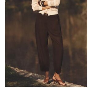 ISO Zara brown linen joggers Size M